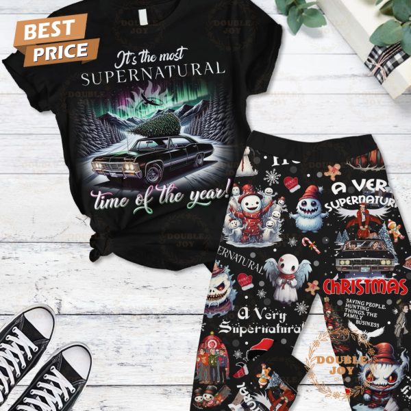 It’s The Most Supernatural Time Of The Year! Fleece Pajamas Set