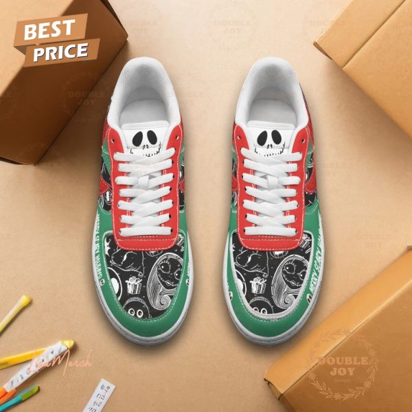 Jack Skellington Merry Scary Holidays! Merry Christmas Air Force 1 Sneakers