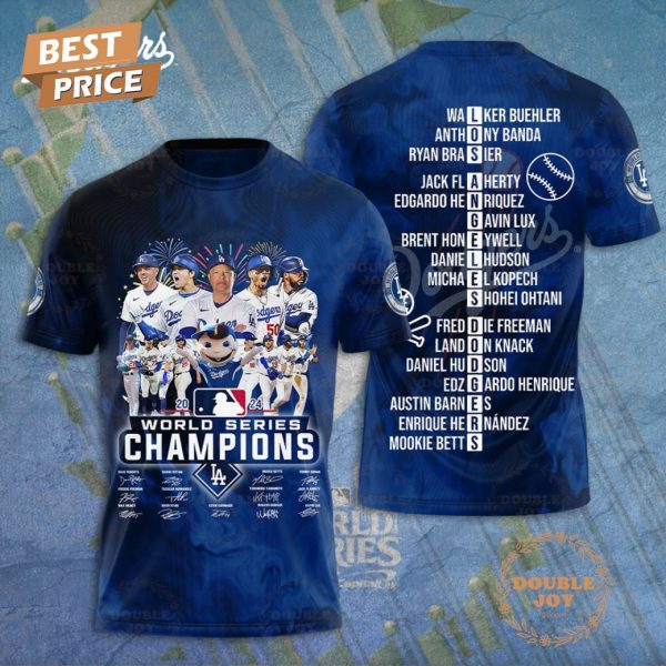 MLB World Series Champions 2024 Los Angeles Dodgers T-Shirt, Hoodie