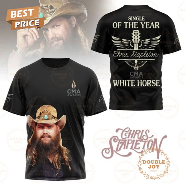 Single Of The Year Chris Stapleton 58th CMA Awards White Horse T-Shirt, Hoodie