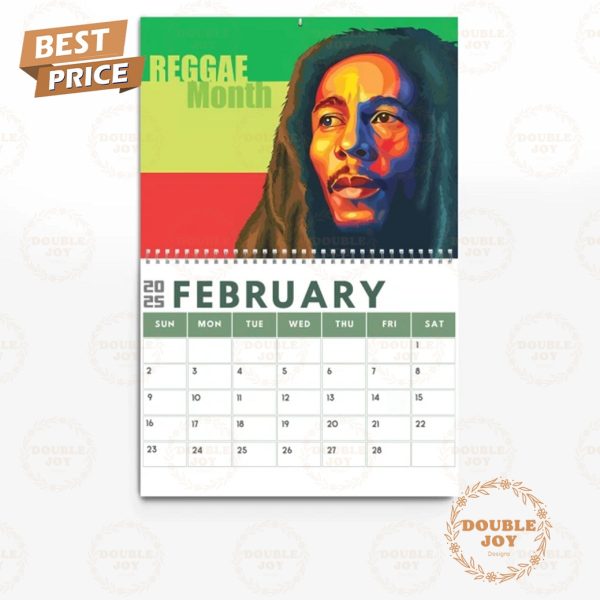 Bob Marley 2025 Wall Calendar