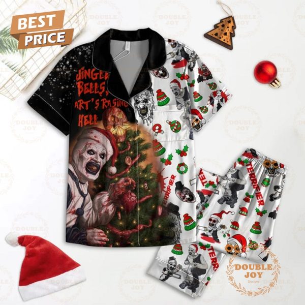 Terrifier Film Jingle Bell Art’s Rasing Hell Pajamas Set