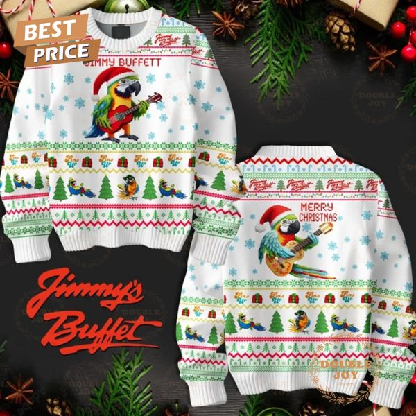 Jimmy Buffett Fine Up Merry Christmas Sweater – White