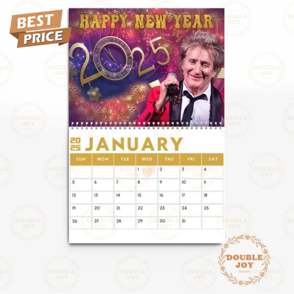 Rod Stewart 2025 Wall Calendar