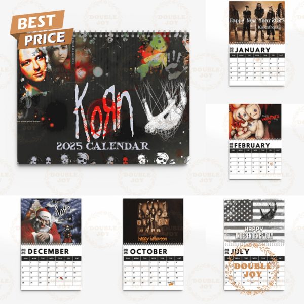 Korn Band 2025 Wall Calendar