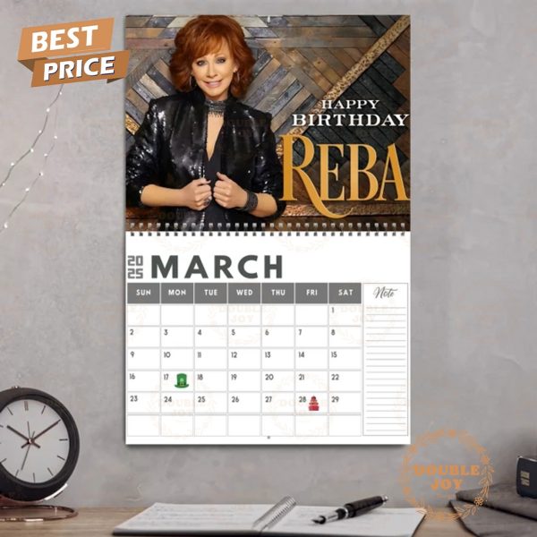 Reba McEntire 2025 Wall Calendar