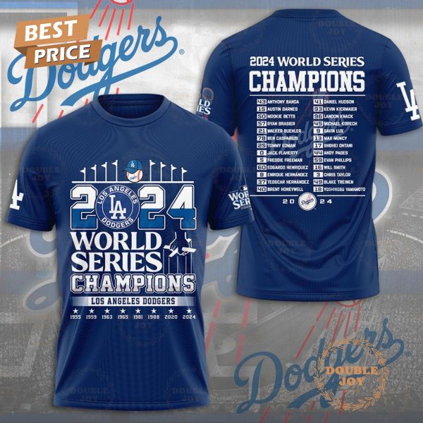 MLB 2024 LA Dodgers World Series Champions T-Shirt, Hoodie