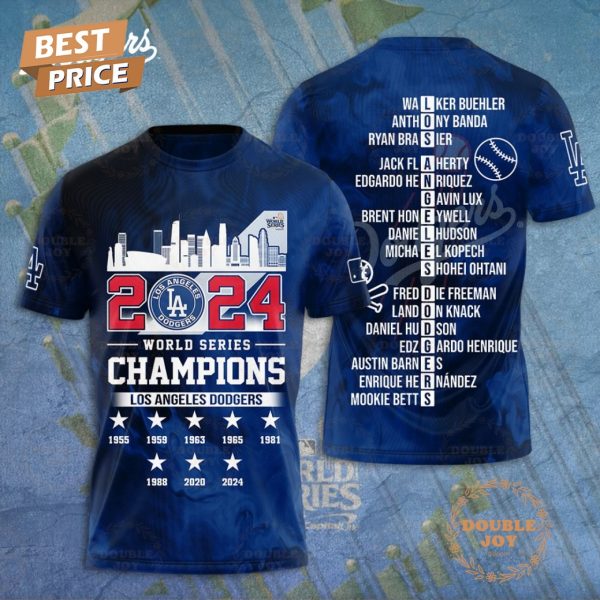 MLB 2024 World Series Champions Los Angeles Dodgers T-Shirt, Hoodie