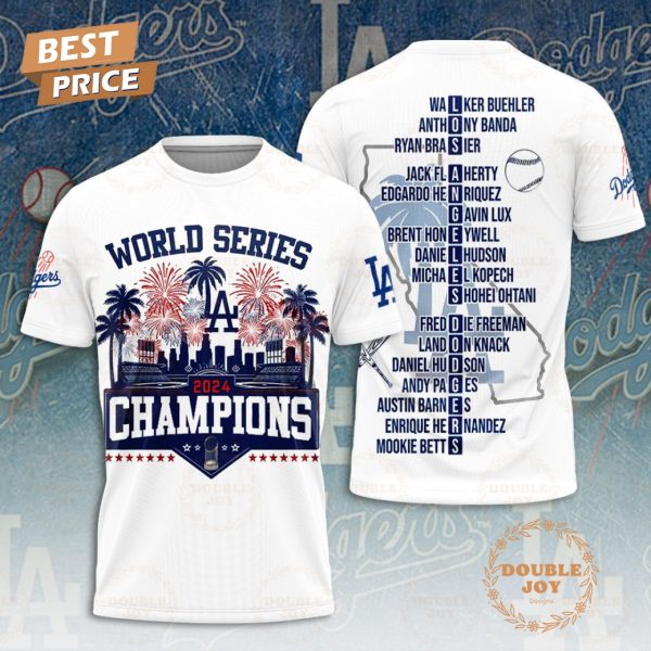 MLB World Series 2024 Champions Los Angeles Dodgers T-Shirt, Hoodie