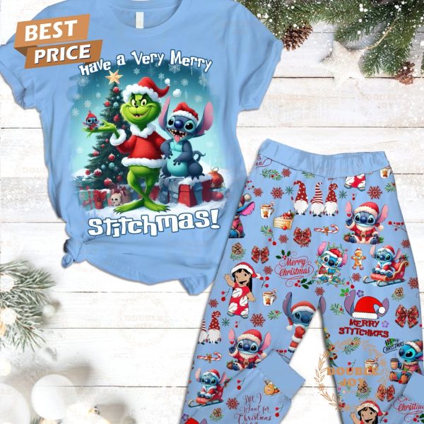 Stitch Have A Very Merry Stitchmas! Fleece Pajamas Set