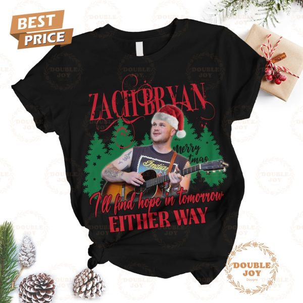 Zach Bryan I’ll Find Hope In Tomorrow Either Way Christmas Fleece Pajamas Set