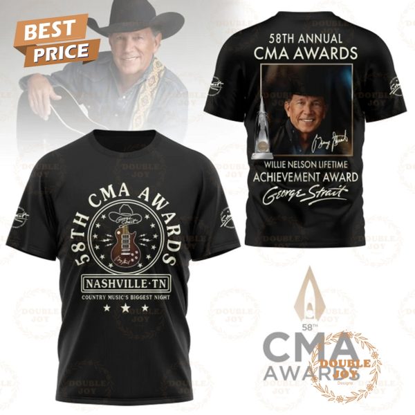 George Strait 58th Annual CMA Awards Nashville TN Country Music’s Biggest Night, Willie Nelson Lifetime Achievement Award T-Shirt, Hoodie