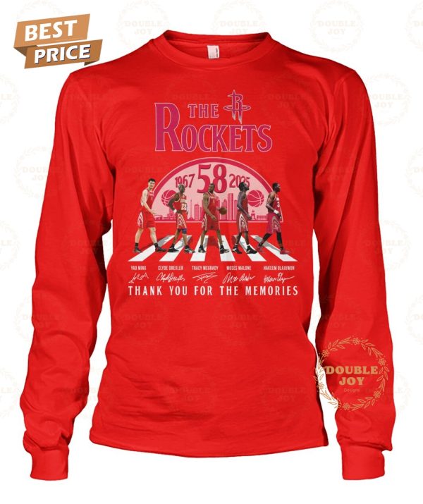 NBA Houston Rockets 58th 1967-2025 Thank You For The Memories T-Shirt