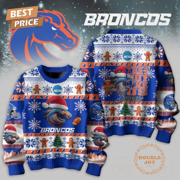 NCAA They Not Like Us Boise State Broncos Merry Christmas Sweater