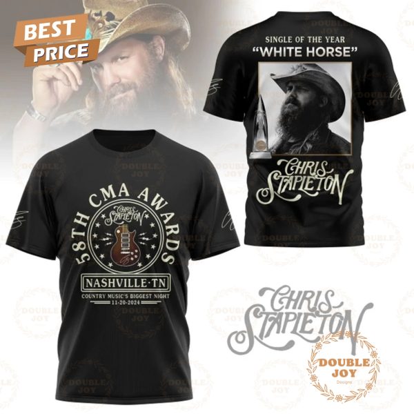 Chris Stapleton 58th Annual CMA Awards Nashville TN Country Music’s Biggest Night, Single Of The Year White Horse T-Shirt, Hoodie