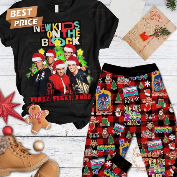 New Kids On The Block Funky Funky Xmas Fleece Pajamas Set