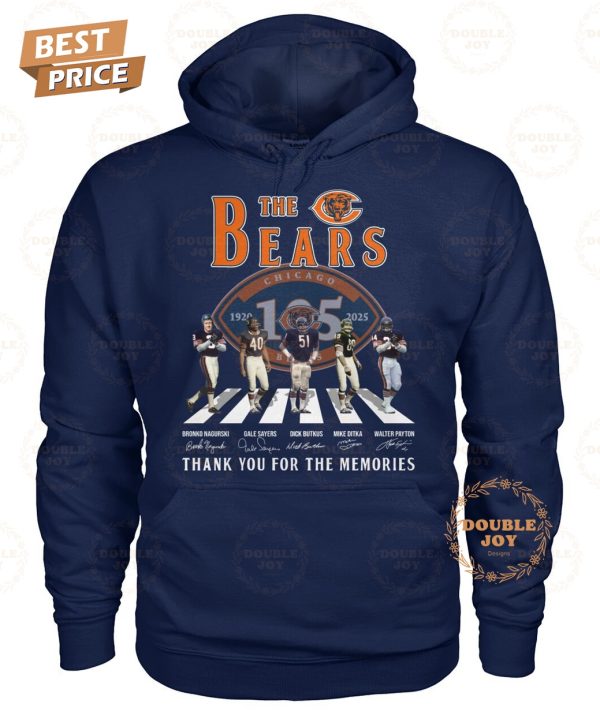 NFL Chicago Bears 105th 1920-2025 Thank You For The Memories T-Shirt