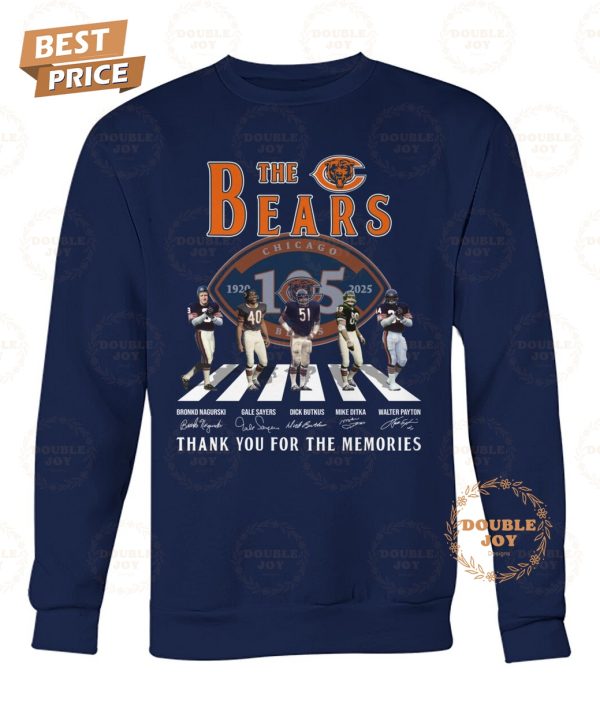 NFL Chicago Bears 105th 1920-2025 Thank You For The Memories T-Shirt