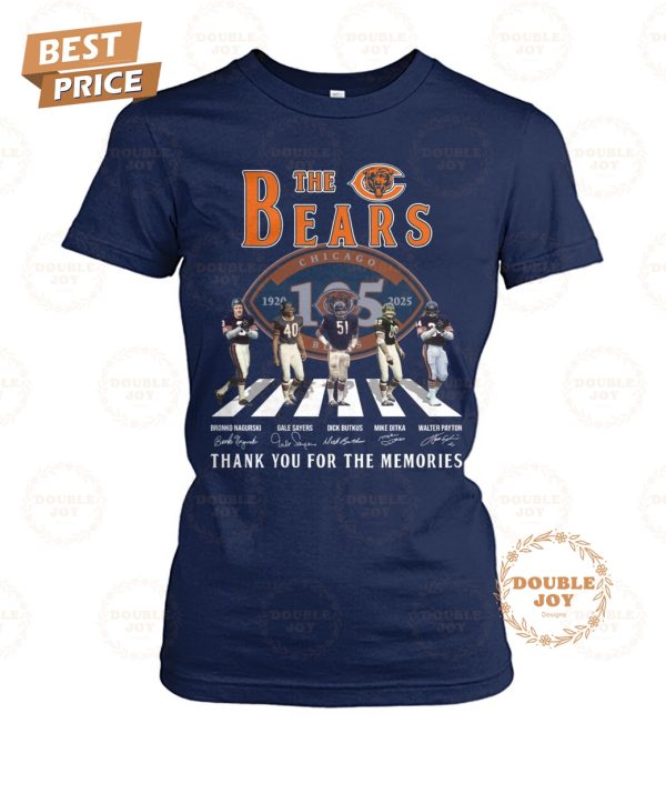 NFL Chicago Bears 105th 1920-2025 Thank You For The Memories T-Shirt