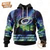 NHL Calgary Flames Special Design With Northern Lights 2024 Hoodie