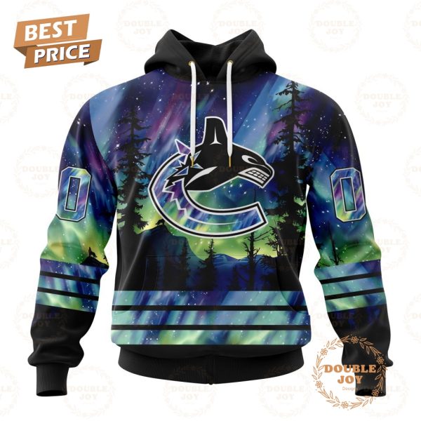 NHL Vancouver Canucks Special Design With Northern Lights 2024 Hoodie