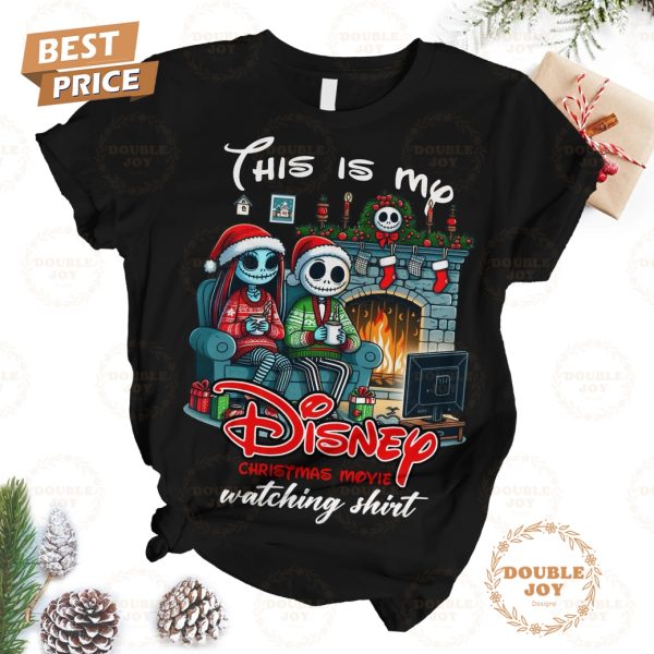 The Nightmare Before Christmas This Is My Disney Christmas Movie Watching Shirt Fleece Pajamas Set