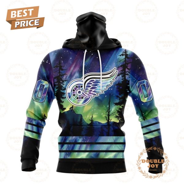 NHL Detroit Red Wings Special Design With Northern Lights 2024 Hoodie