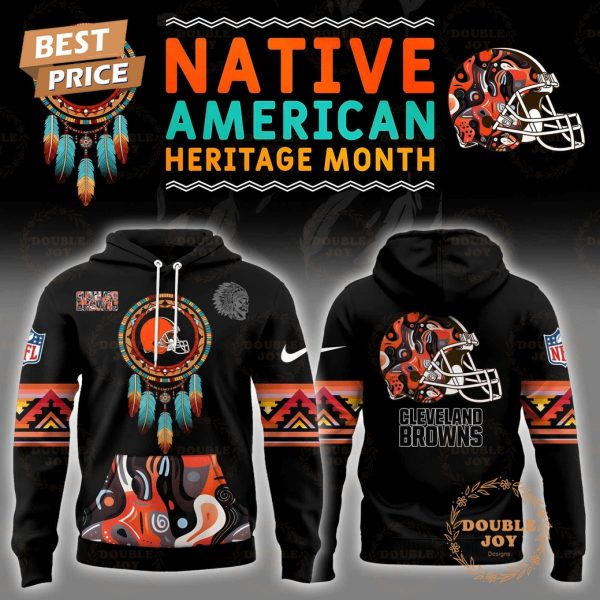 Personalise .NFL- Cleveland Browns Native American Heritage Month Hoodie Limited edition