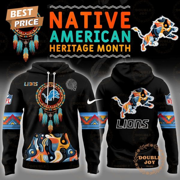 Personalise .NFL- Detroit Lions Native American Heritage Month Hoodie Limited edition