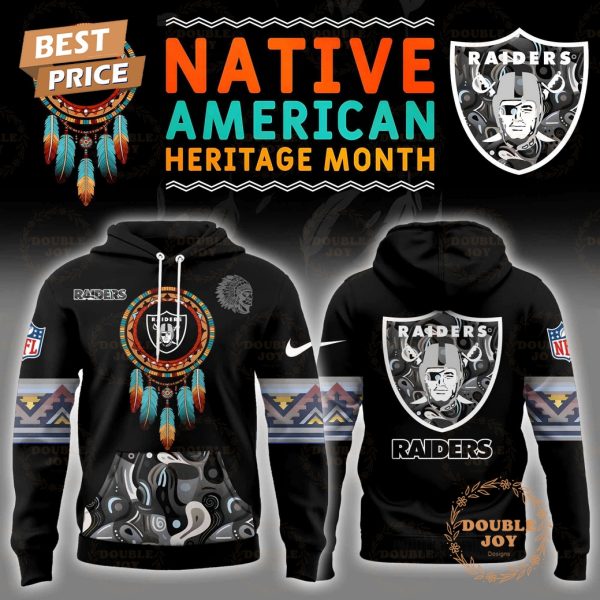 Personalise .NFL- Las Vegas Raiders Native American Heritage Month Hoodie Limited edition