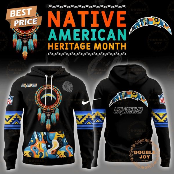 Personalise .NFL- Los Angeles Chargers Native American Heritage Month Hoodie Limited edition