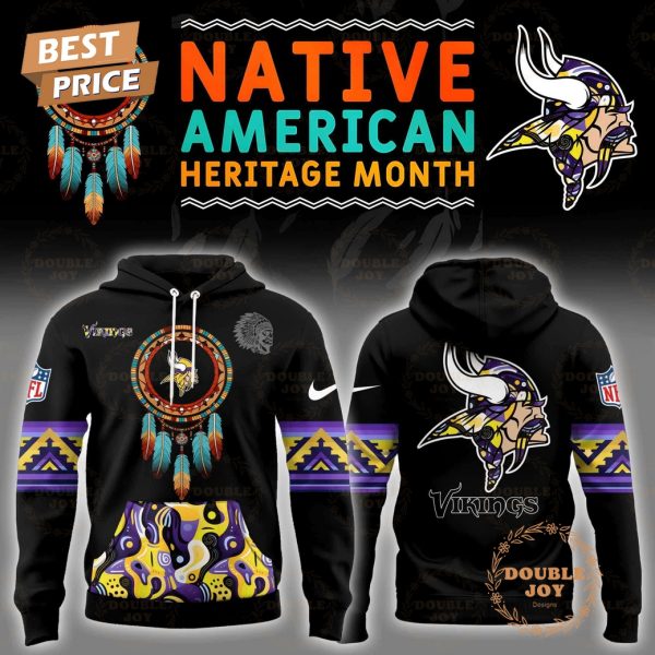 Personalise .NFL- Minnesota Vikings Native American Heritage Month Hoodie Limited edition