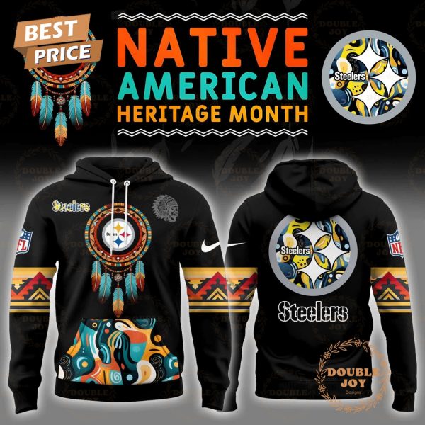 Personalise .NFL- Pittsburgh Steelers Native American Heritage Month Hoodie Limited edition