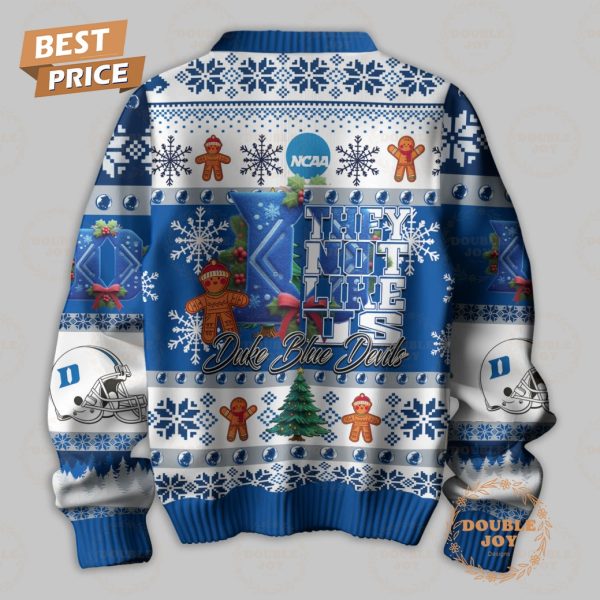 NCAA They Not Like Us Duke Blue Devils Merry Christmas Sweater