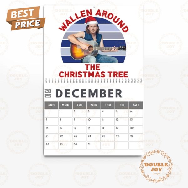 Morgan Wallen 2025 Wall Calendar