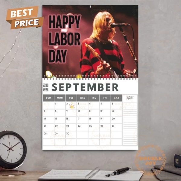 Kurt Cobain 2025 Wall Calendar