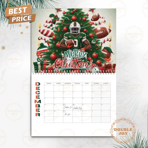 Miami Hurricanes 2025 Wall Calendar