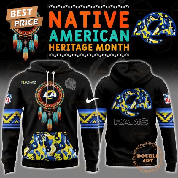 Personalise .NFL- Los Angeles Rams Native American Heritage Month Hoodie Limited edition