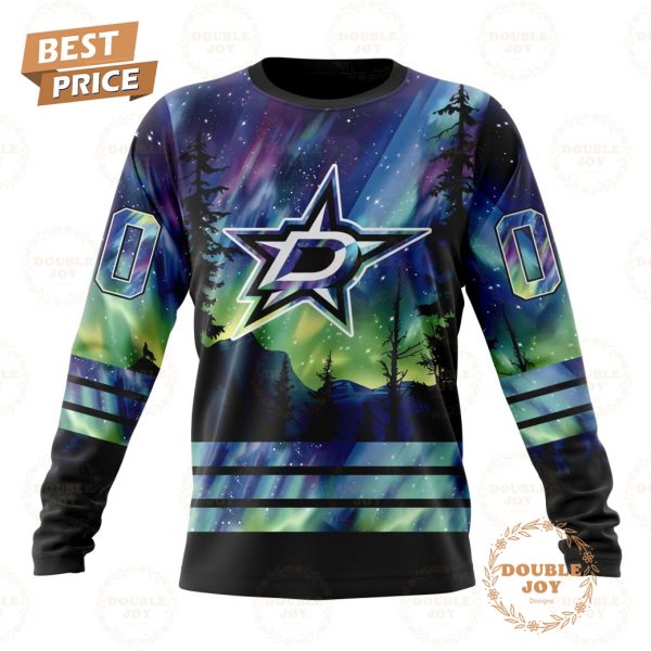 NHL Dallas Stars Special Design With Northern Lights 2024 Hoodie