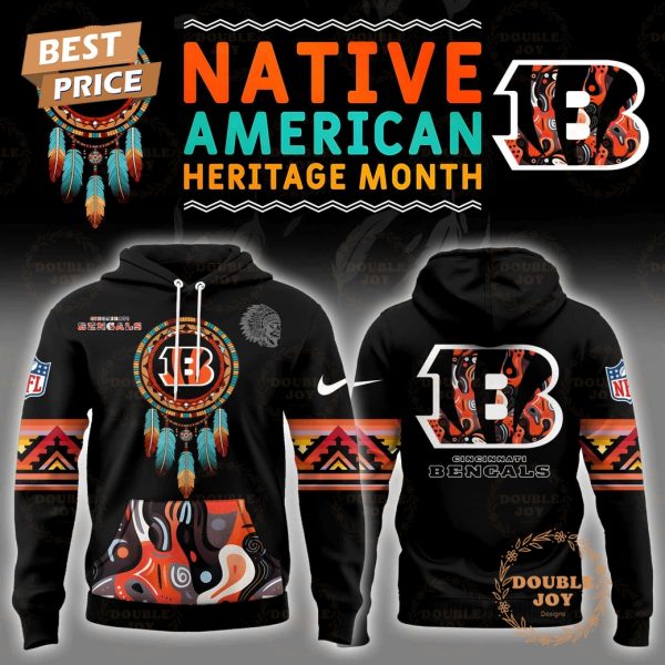 Personalise .NFL- Cincinnati Bengals Native American Heritage Month Hoodie Limited edition