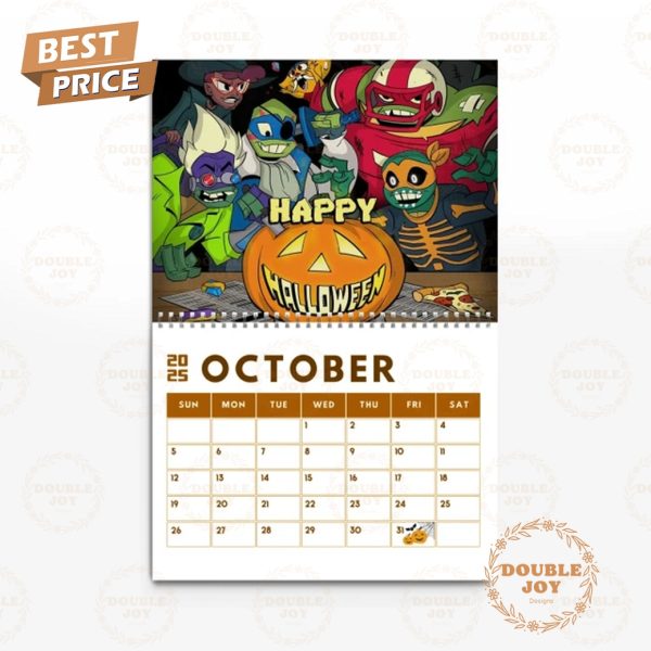 Teenage Mutant Ninja Turtles 2025 Wall Calendar