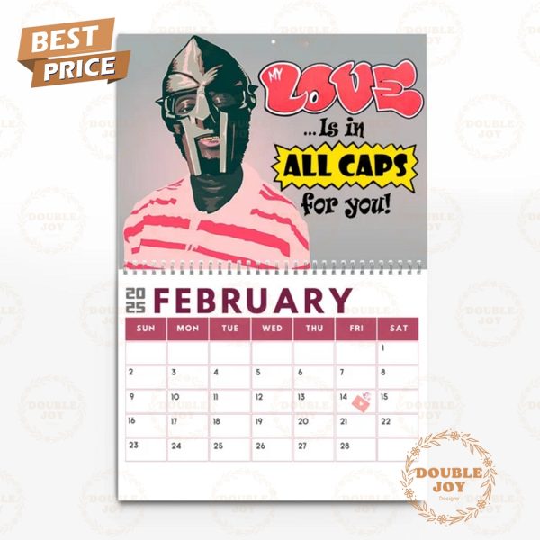 Mf Doom 2025 Wall Calendar