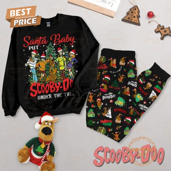 Santa Babe Put Scooby Doo Merry Christmas 2024 Fleece Pajamas Set