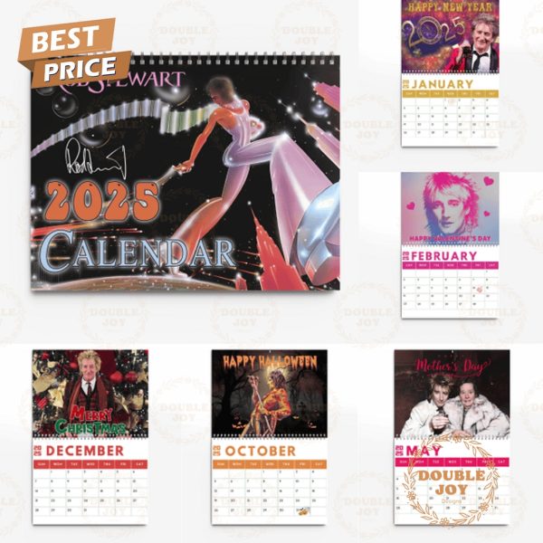 Rod Stewart 2025 Wall Calendar