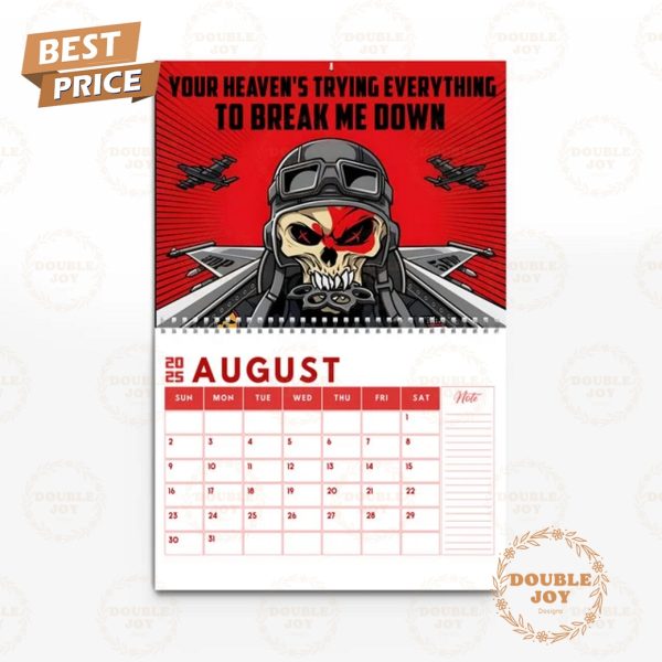 Five Finger Death Punch 2025 Wall Calendar