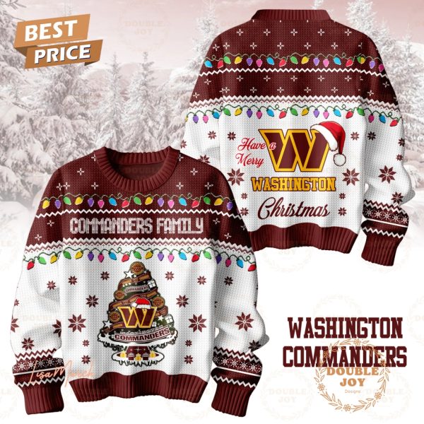 Have A Merry NFL Washington Commanders Christmas Sweater