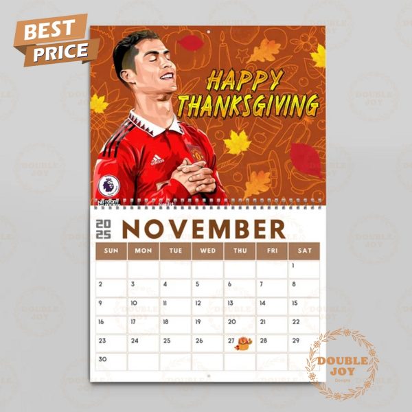 Cristiano Ronaldo 2025 Wall Calendar