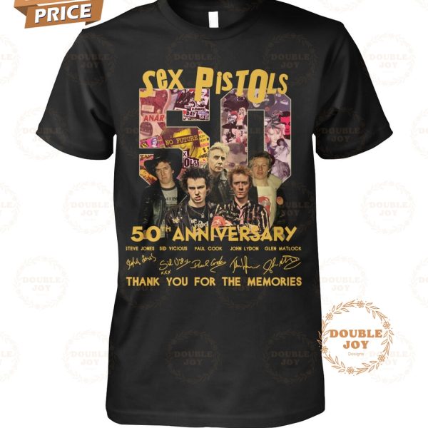 Sex Pistols 50th Anniversary Thank You For The Memories T-Shirt