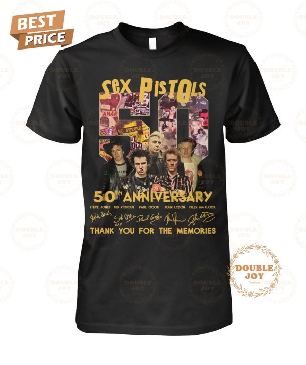 Sex Pistols 50th Anniversary Thank You For The Memories T-Shirt