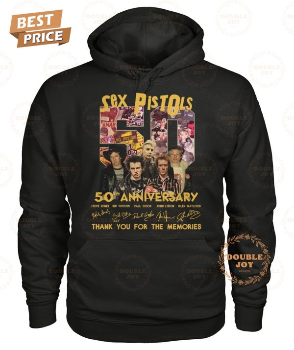 Sex Pistols 50th Anniversary Thank You For The Memories T-Shirt